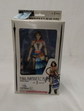 Final Fantasy X-2 Yuna Play Arts Action Figure - Blue/White Outfit